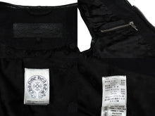 Load image into Gallery viewer, CHROME HEARTS クロムハーツ 切り替え キルティング レザー ベスト ブラック ウール ラムスキン サイズS 美品 中古 62443