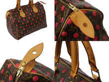 Load image into Gallery viewer, LOUIS VUITTON ルイヴィトン スピーディ25 ハンドバッグ M95009 モノグラムチェリー 村上隆 ゴールド金具 良品 中古 62444
