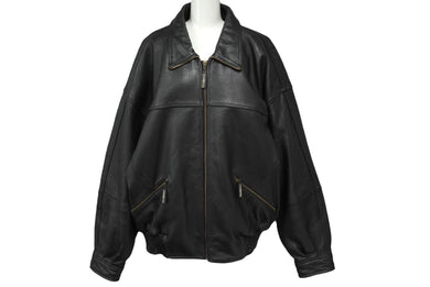 pellepelle ペレペレ レザージャケット ビックシルエット MB2687 レザー ブラック 良品 中古 62447