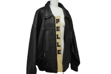 Load image into Gallery viewer, pellepelle ペレペレ レザージャケット ビックシルエット MB2687 レザー ブラック 良品 中古 62447