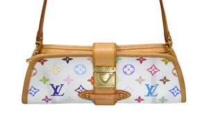 極美品 LOUIS VUITTON ルイヴィトン ハンドバッグ シャーリー モノグラムマルチカラー ブロン M40049 ゴールド金具 中古 62448