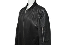 画像をギャラリービューアに読み込む, Rick Owens リックオウエンス 16SS レザーボンバージャケット RU16S3775-LCW ブラック サイズ52 美品 中古 62450 