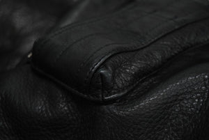 Rick Owens リックオウエンス 16SS レザーボンバージャケット RU16S3775-LCW ブラック サイズ52 美品 中古 62450 