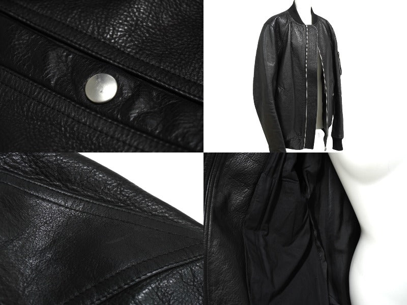 Rick Owens（リックオウエンス）レザーボンバージャケット 16SS