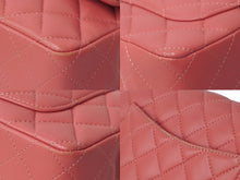 Load image into Gallery viewer, CHANEL シャネル 横長 20cm ショルダーバッグ ミニマトラッセショルダーチェーン ピンク ラムスキン 美品 中古 62445