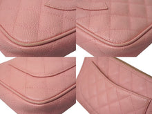 Load image into Gallery viewer, CHANEL シャネル 月見型 ワンショルダーバッグ ポーチ キャビアスキン 9番台 ピンク 美品 中古 62456