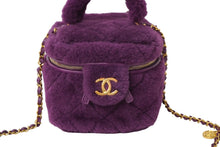 Load image into Gallery viewer, 極美品 CHANEL シャネル ココマーク バニティ 2WAYショルダーバッグ シアリング 22AW AS3357 パープル ゴールド金具 中古 62457