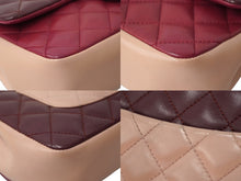 Load image into Gallery viewer, CHANEL シャネル トリコロール チェーンショルダーバッグ マトラッセ ラムスキン 20番台 マルチカラー シルバー 美品 中古 62458