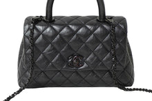 Load image into Gallery viewer, 新品同様品 CHANEL シャネル ココハンドルXXS 2WAYハンドバッグ 29番台 AS2215 エイジドカーフ ソーブラック 中古 62459