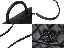 Load image into Gallery viewer, 新品同様品 CHANEL シャネル ココハンドルXXS 2WAYハンドバッグ 29番台 AS2215 エイジドカーフ ソーブラック 中古 62459