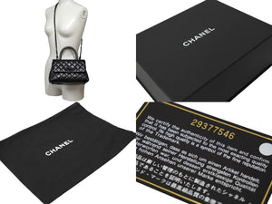新品同様品 CHANEL シャネル ココハンドルXXS 2WAYハンドバッグ 29番台 AS2215 エイジドカーフ ソーブラック 中古 62459