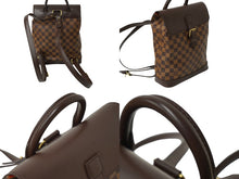 Load image into Gallery viewer, 極美品 LOUIS VUITTON ルイ ヴィトン ダミエ ソーホー リュック デイパック N51132 ブラウン PVC レザー 中古 62461