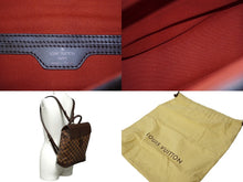 Load image into Gallery viewer, 極美品 LOUIS VUITTON ルイ ヴィトン ダミエ ソーホー リュック デイパック N51132 ブラウン PVC レザー 中古 62461