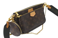 Load image into Gallery viewer, 極美品 LOUIS VUITTON ルイヴィトン ミュルティポシェット・アクセソワール カーキ ショルダーバッグ モノグラム M44813 中古 62463