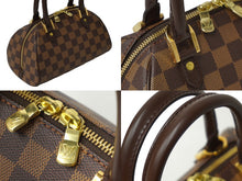 Load image into Gallery viewer, 極美品 LOUIS VUITTON ルイヴィトン リベラミニ ハンドバッグ N41436 ダミエキャンバス ブラウン 廃盤 ゴールド金具 中古 62464