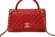 Load image into Gallery viewer, CHANEL シャネル ココハンドルXS 2WAYハンドバッグ ココマーク A92990 24番台 2017年 キャビアスキン レッド 美品 中古 62467