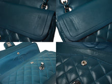 Load image into Gallery viewer, CHANEL マトラッセWフラップチェーンショルダー 15番台 25cm ショルダーバッグ グリーン×シルバー金具 ラムスキン 美品 中古 62468