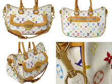 画像をギャラリービューアに読み込む, LOUIS VUITTON ルイヴィトン ハンドバッグ M40125 リタ モノグラムマルチカラー ホワイト ゴールド金具 美品 中古 62470