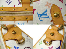 画像をギャラリービューアに読み込む, LOUIS VUITTON ルイヴィトン ハンドバッグ M40125 リタ モノグラムマルチカラー ホワイト ゴールド金具 美品 中古 62470