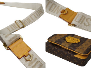 新品同様品 LOUIS VUITTON ルイ ヴィトン × NIGO モノグラムストライプ トリオメッセンジャー ショルダーバッグ M45965 中古 62472