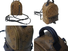 Load image into Gallery viewer, LOUIS VUITTON ルイ ヴィトン モノグラム リバース パームスプリングス ミニ デイパック M44872 マロン ブラック 美品 中古 62473