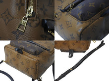 Load image into Gallery viewer, LOUIS VUITTON ルイ ヴィトン モノグラム リバース パームスプリングス ミニ デイパック M44872 マロン ブラック 美品 中古 62473