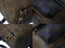 Load image into Gallery viewer, LOUIS VUITTON ルイ ヴィトン モノグラム リバース パームスプリングス ミニ デイパック M44872 マロン ブラック 美品 中古 62473