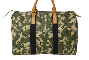 LOUISVUITTON ルイヴィトン モノグラム フラージュ スピーディ35 ボストンバッグ ハンドバッグ M95773 迷彩 村上隆 美品 中古 62474