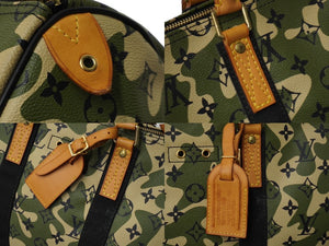 LOUISVUITTON ルイヴィトン モノグラム フラージュ スピーディ35 ボストンバッグ ハンドバッグ M95773 迷彩 村上隆 美品 中古 62474