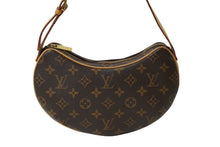画像をギャラリービューアに読み込む, LOUIS VUITTON ルイヴィトン ハンドバッグ M51510PM ポシェット クロワッサン モノグラム ブラウン ゴールド 美品 中古 62475