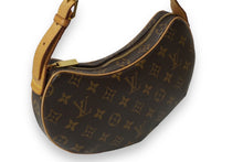 画像をギャラリービューアに読み込む, LOUIS VUITTON ルイヴィトン ハンドバッグ M51510PM ポシェット クロワッサン モノグラム ブラウン ゴールド 美品 中古 62475
