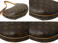 画像をギャラリービューアに読み込む, LOUIS VUITTON ルイヴィトン ハンドバッグ M51510PM ポシェット クロワッサン モノグラム ブラウン ゴールド 美品 中古 62475
