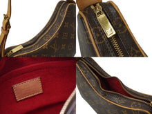 画像をギャラリービューアに読み込む, LOUIS VUITTON ルイヴィトン ハンドバッグ M51510PM ポシェット クロワッサン モノグラム ブラウン ゴールド 美品 中古 62475