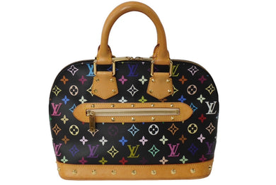 LOUIS VUITTON ルイヴィトン モノグラムマルチ ハンドバッグ アルマ M92646 ブラック マルチ ゴールド金具 美品 中古 62476