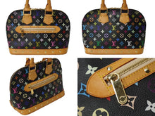 Load image into Gallery viewer, LOUIS VUITTON ルイヴィトン モノグラムマルチ ハンドバッグ アルマ M92646 ブラック マルチ ゴールド金具 美品 中古 62476