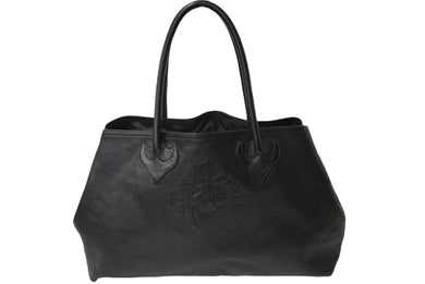 CHROME HEARTS クロムハーツ 3セメタリー トートバッグ レザー ハンドバッグ ブラック シルバー925 美品 中古 62479