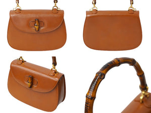 GUCCI グッチ バンブー ハンドバッグ 竹 トップハンドルレザーイタリア製 GUCCI グッチ バンブー ハンドバッグ 竹 トップハンドルレザー