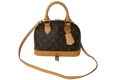 LOUIS VUITTON ルイヴィトン アルマBB ハンドバッグ M53152 モノグラムキャンバス ブラウン ゴールド金具 美品 中古 62483