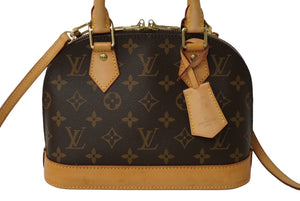 LOUIS VUITTON ルイヴィトン アルマBB ハンドバッグ M53152 モノグラムキャンバス ブラウン ゴールド金具 美品 中古 62483