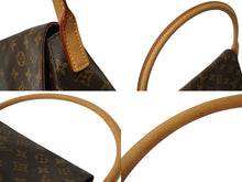 画像をギャラリービューアに読み込む, 極美品 LOUIS VUITTON ルイヴィトン モノグラム ミニルーピング ワンショルダーバッグ M51147 ブラウン 中古 62484