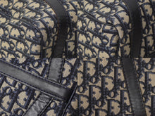 Load image into Gallery viewer, Christian Dior クリスチャンディオール ボストンバッグ 30cm トロッター柄 ブラック ベージュ キャンバス レザー 良品 中古 62487