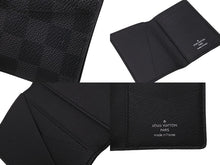Load image into Gallery viewer, 極美品 LOUIS VUITTON ルイヴィトン オーガナイザードゥポッシュ カードケース N63143 ダミエグラフィットキャンバス ブラック 中古 62489