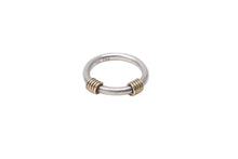 Load image into Gallery viewer, TIFFANY&amp;Co. ティファニー バンドウィズ2ワイヤー コイル リング 指輪 K18 シルバー925 3.6g サイズ6.5号 美品 中古 62490