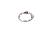Load image into Gallery viewer, TIFFANY&amp;Co. ティファニー バンドウィズ2ワイヤー コイル リング 指輪 K18 シルバー925 3.6g サイズ6.5号 美品 中古 62490