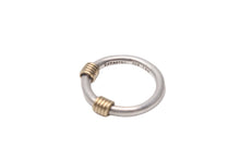 Load image into Gallery viewer, TIFFANY&amp;Co. ティファニー バンドウィズ2ワイヤー コイル リング 指輪 K18 シルバー925 3.6g サイズ6.5号 美品 中古 62490