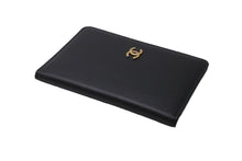 Load image into Gallery viewer, CHANEL シャネル 手帳カバー ココマーク 5番台 1998年 ブラック ゴールド金具 レザー 美品 中古 62494