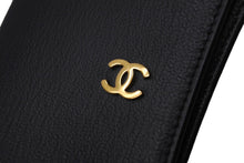 Load image into Gallery viewer, CHANEL シャネル 手帳カバー ココマーク 5番台 1998年 ブラック ゴールド金具 レザー 美品 中古 62494