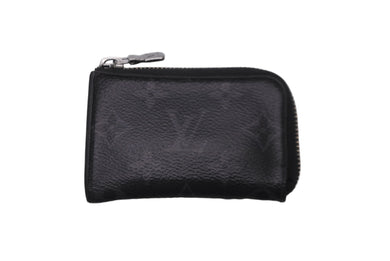 LOUIS VUITTON ルイ ヴィトン モノグラムエクリプス ポルトモネジュール コインケース PVC ブラック M63536 良品 中古 62495