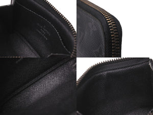 LOUIS VUITTON ルイ ヴィトン モノグラムエクリプス ポルトモネジュール コインケース PVC ブラック M63536 良品 中古 62495