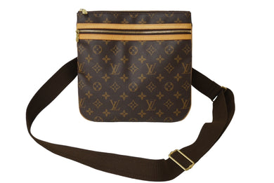 極美品 LOUIS VUITTON ルイ ヴィトン ショルダーバッグ ポシェット ボスフォール モノグラムキャンバス M40044 ブラウン 中古 62499
